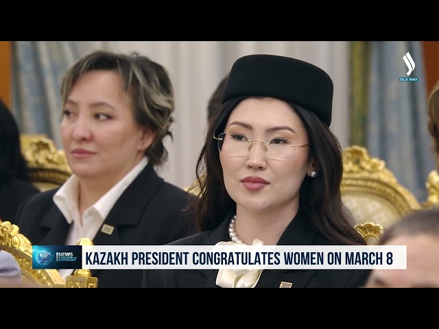Kazakh President congratulates women on March 8