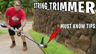 BEGINNERS GUIDE! HOW TO USE A STRING TRIMMER!