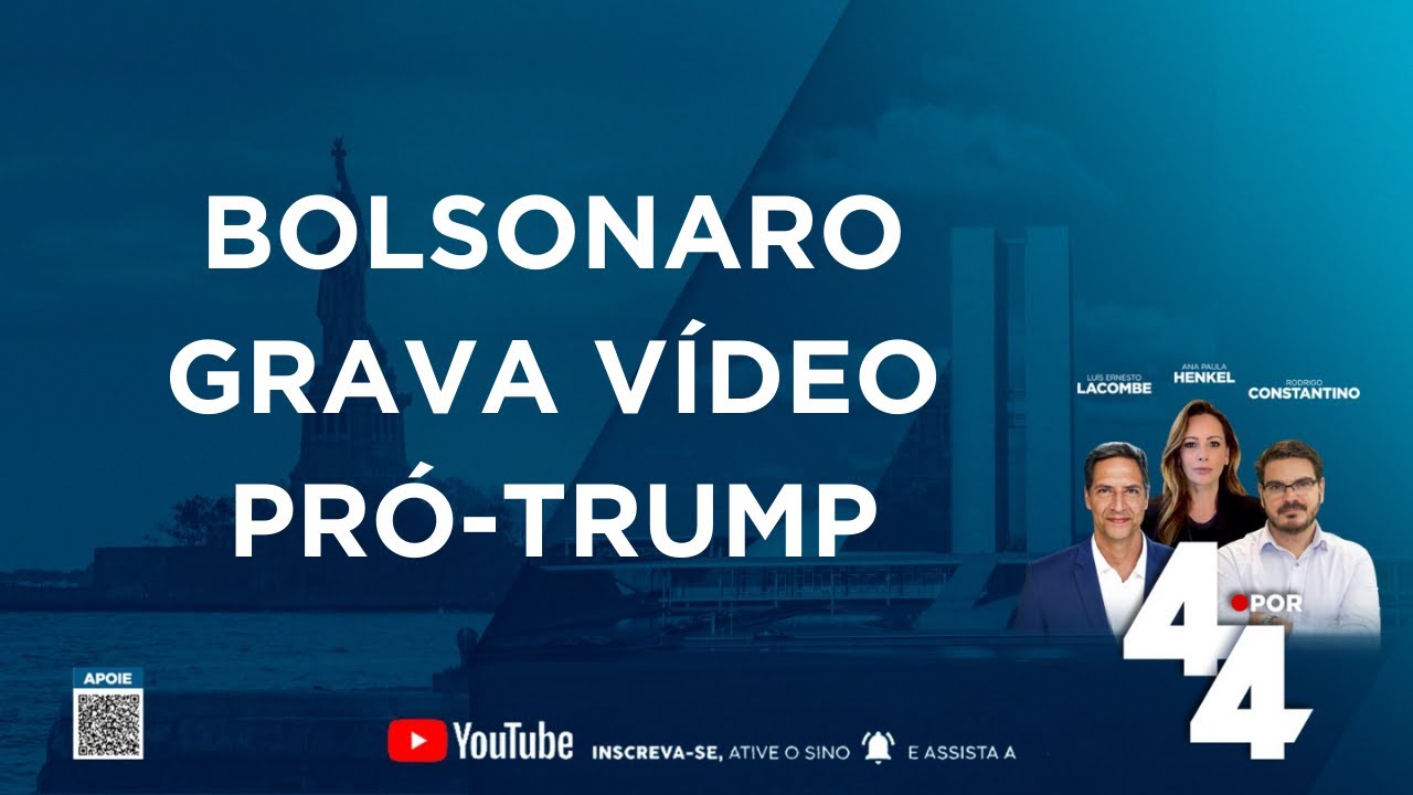 Bolsonaro grava vídeo pró-Trump: "É a certeza de um mundo melhor"