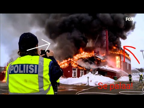 Finnish police - Big schoolfire in finland!  (english subtitles)