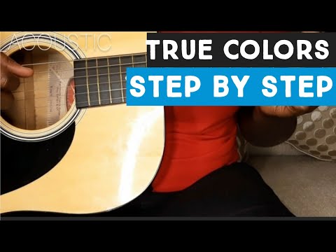 True Colors |Step by Step |Guitar Tutorial | (Justin Timberlake)