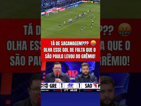 É INADMISSÍVEL!!! OLHA ESSE GOL DE FALTA QUE O SÃO PAULO LEVOU DO GRÊMIO! | RAFAEL FALHOU OU NÃO???