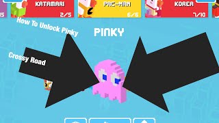How To Unlock Pinky The Pink Ghost From Crossy Road.