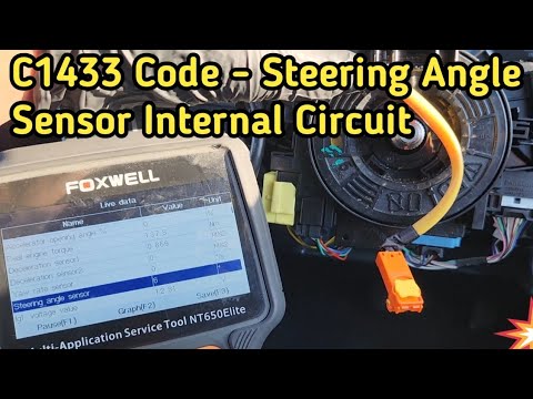 C1433 Code - Steering Angle Sensor Internal Circuit Toyota Corolla