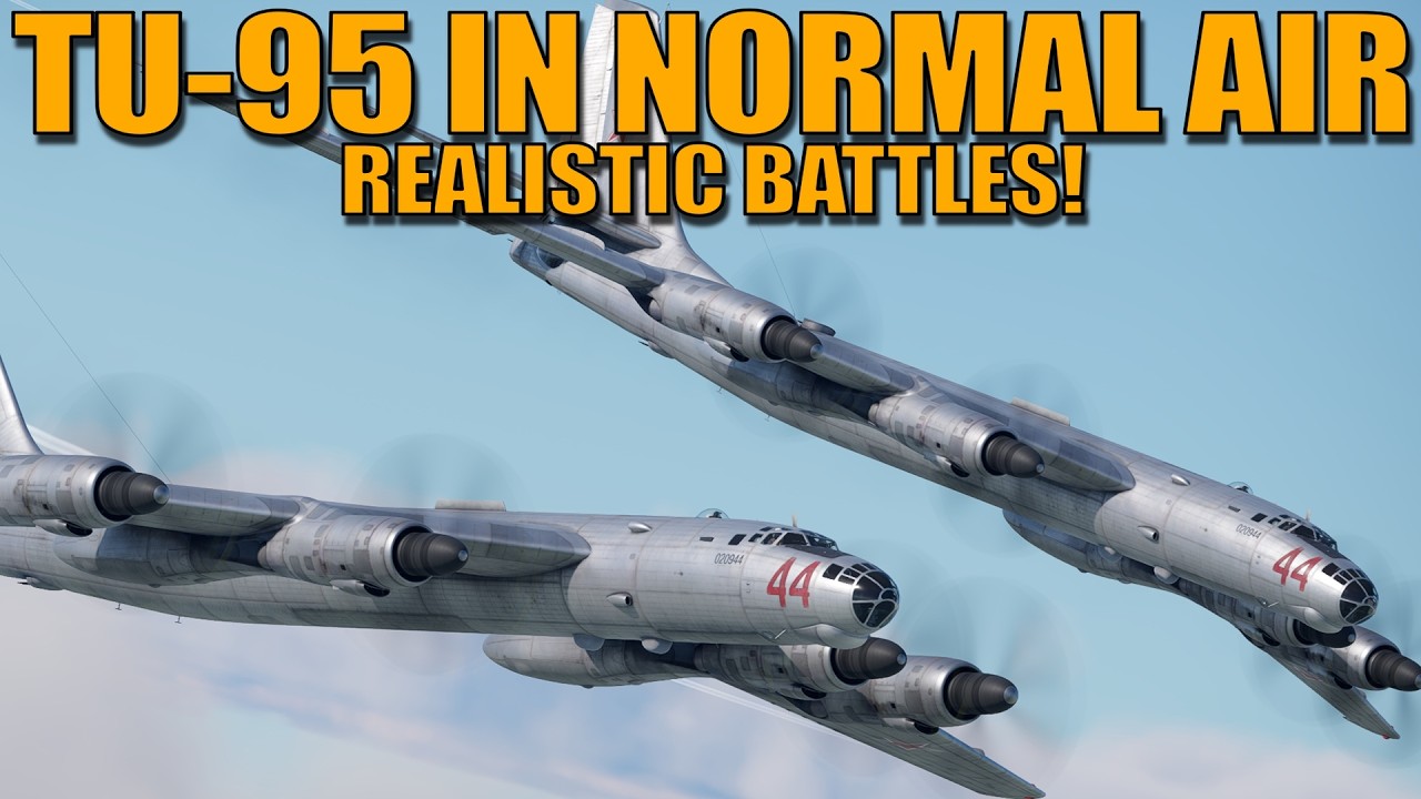 TU-95M in AIR REALISTIC BATTLES! Is it EVEN PLAYABLE? - War Thunder