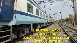 preview picture of video 'LHB HYBRID RAKE Equipped IN 22805 BBS- ANVT WEEKLY EXPRESS WITH SRC WAP-4..!!'