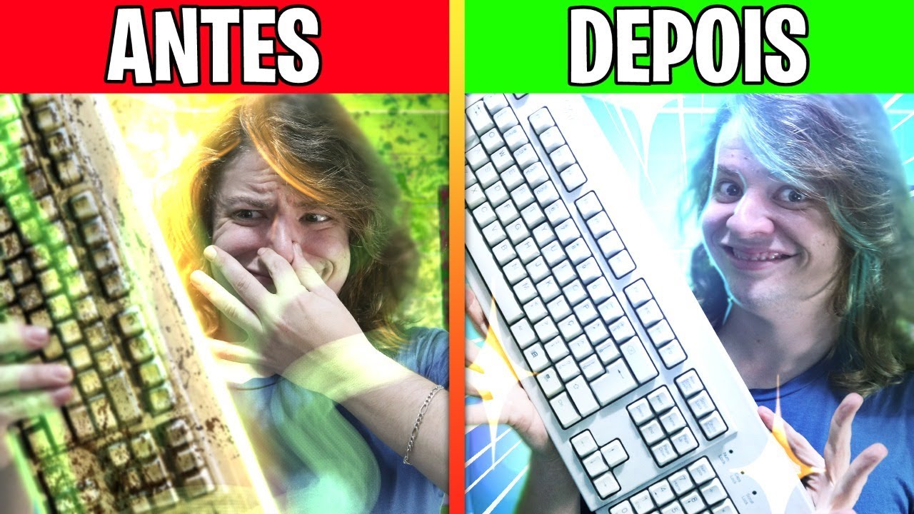 RESTAUREI UM TECLADO ANTIGO (DEU CERTO?)