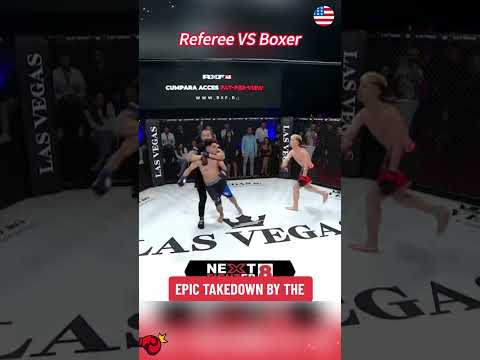 Referee vs Fighter🔥 #utc #referee #fighter#usa#mma