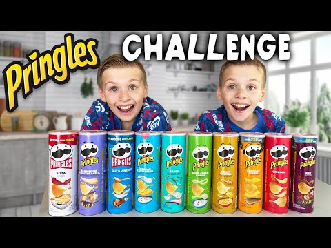 Twins Pringles Challenge Zac vs Chris!