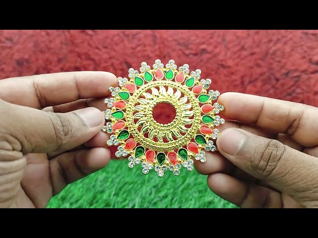 The Divine Lord Vishnu Sudarshan Chakra -( 3  inches  diameter) video