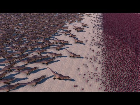 26000 TREX vs 10000 SPIDERMAN - Ultimate Epic Battle Simulator