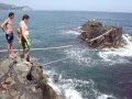 Смертельно опасный прыжок со скалы Итальянка 