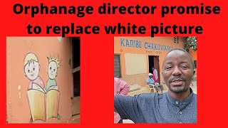 Tanzania Africa Orphanage allowed me to paint over white children on walls to reflect our children