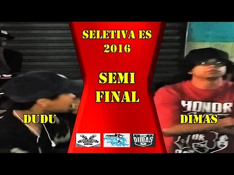 2ª SELETIVA ES - NB - Dudu x Dimas - 08/10/2016 - SEMI-FINAL