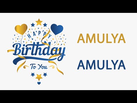 Happy Birthday to Amulya - Hindi Birthday Wish From Birthday Bash