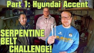 Serpentine Belt Challenge - 3 Minute Accessory Belt Change! PART 1: Hyundai Accent