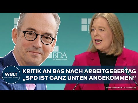 DEUTSCHLAND: Bas wird auf Arbeitgebertag ausgelacht! Heftige Kritik an SPD
