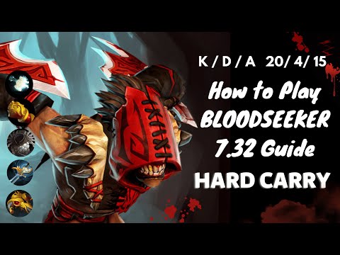 Bloodseeker Dota 2 Carry : CRAZY BROKEN PLAY - 20 Kill | HARD CARRY 7.32 Gameplay