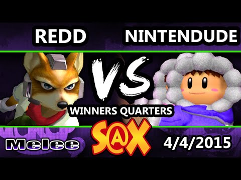 S@X Monthly - VGBC | Redd (Fox) Vs. Nintendude (Ice Climbers) SSBM Winners Semis - Smash Melee