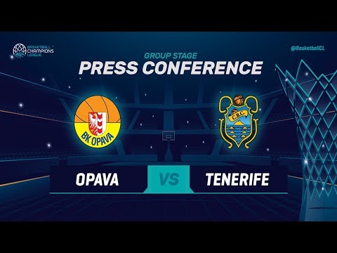 Opava v Iberostar Tenerife - Press Conference - Basketball Champions League 2018-19