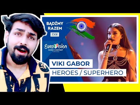🇮🇳 INDIAN Reacts To Viki Gabor - Heroes || Tu Bije Serce Europy! REACTION