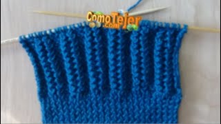 How to Knit the Most Beautiful and Well Explained Stitch on 2 Needles, Knitting Needles, Kmitting...