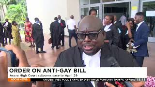 Order on Anti-Gay Bill: Accra High Court adjourns case to April 29 - Adom TV Evening News (18-4-24)