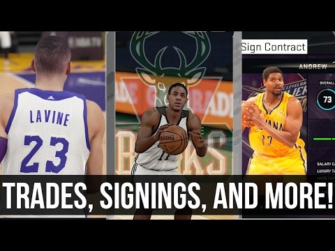 NBA 2k15 Tri-Team MyGM / MyLeague - Cavs, Bucks, and Lakers - Trades, Signings, and MORE! Ep.2