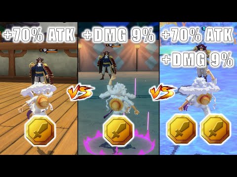 ATK 70% VS Damage 9% Increase - Medal Experiment in One Piece Bounty Rush OPBR