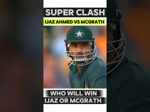 Who will this Epic Clash between Ijaz and McGrath #youtubeshorts #cricketshorts #cricket