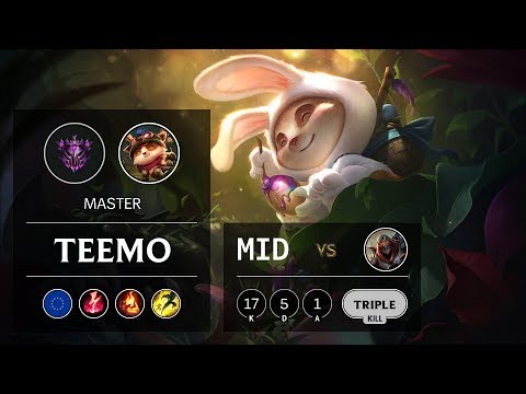 Teemo Mid vs Zed - EUW Master Patch 9.23