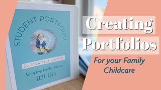 Making student portfolios for daycare, preschool or homeschool
