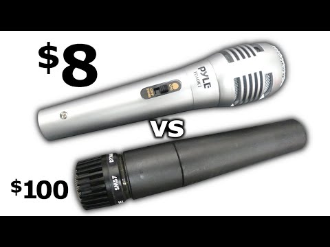 Cheap XLR Dynamic Mic! The Pyle PDMIK1 vs Shure SM57