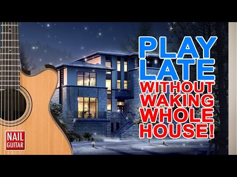 Cool trick to mute your acoustic guitar for late night playing Pt.2