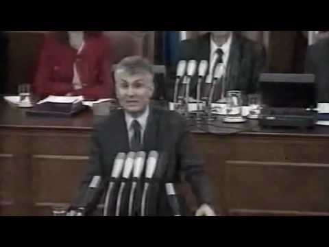 Govor Zorana Đinđića nakon izlaganja ekspozea pred poslanicima Skupštine Republike Srbije