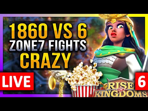Crazy60 vs 6 Kingdoms 🔥 LIVE! 🔴 C11241 1860 1228 1655 2082  #6 - Rise of Kingdoms