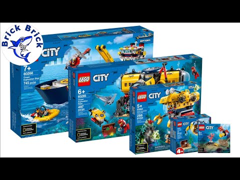 LEGO City Compilation All Deep Sea Explorers 2020 Sets - Speed Build Review