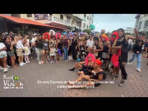 PRIMERA CARRERA DE VIUDAS EN TACONES EN LA ISLA SANTA CRUZ 2025
