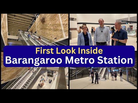 First Look Inside Barangaroo Station - Sydney Metro City & South West Community Open Day