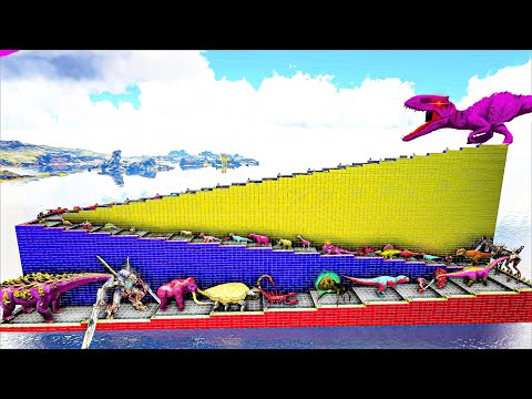 Indominus Rex Leve 1,000,000 Deathrun Vs Godzilla x Kong - Ark Dinosaurs