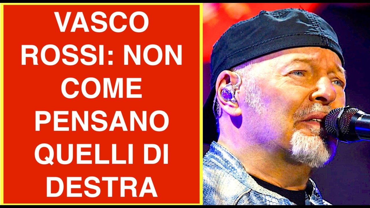 VASCO ROSSI: NON COME PENSANO QUELLI DI DESTRA