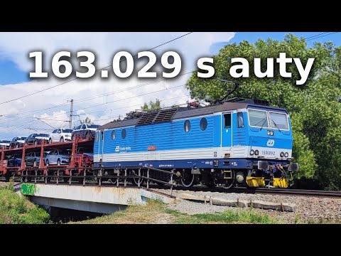Vláčkaři jsou u toho | ČD 163 029-2 s auty do Polska! (16. 8. 2022)