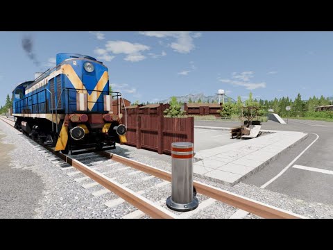 Trains & Bollards | BeamNG.Drive  Episode 17