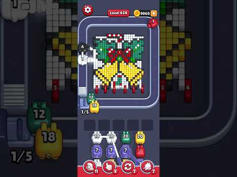 Pixel Flow Level 424 Walkthrough