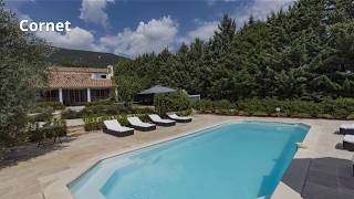 Luxe vakantiewoning Cornet Frankrijk Provence privé zwembad petanque pingpong