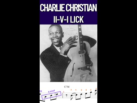Nice Charlie Christian II V I LICK with tabs