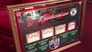 Budweiser Boston Red Sox Mirror Sign for sale