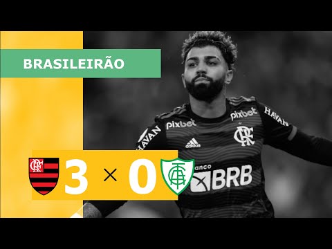 Flamengo 3 x 0 América-MG - Gols - 25/06 - Brasileirão 2022