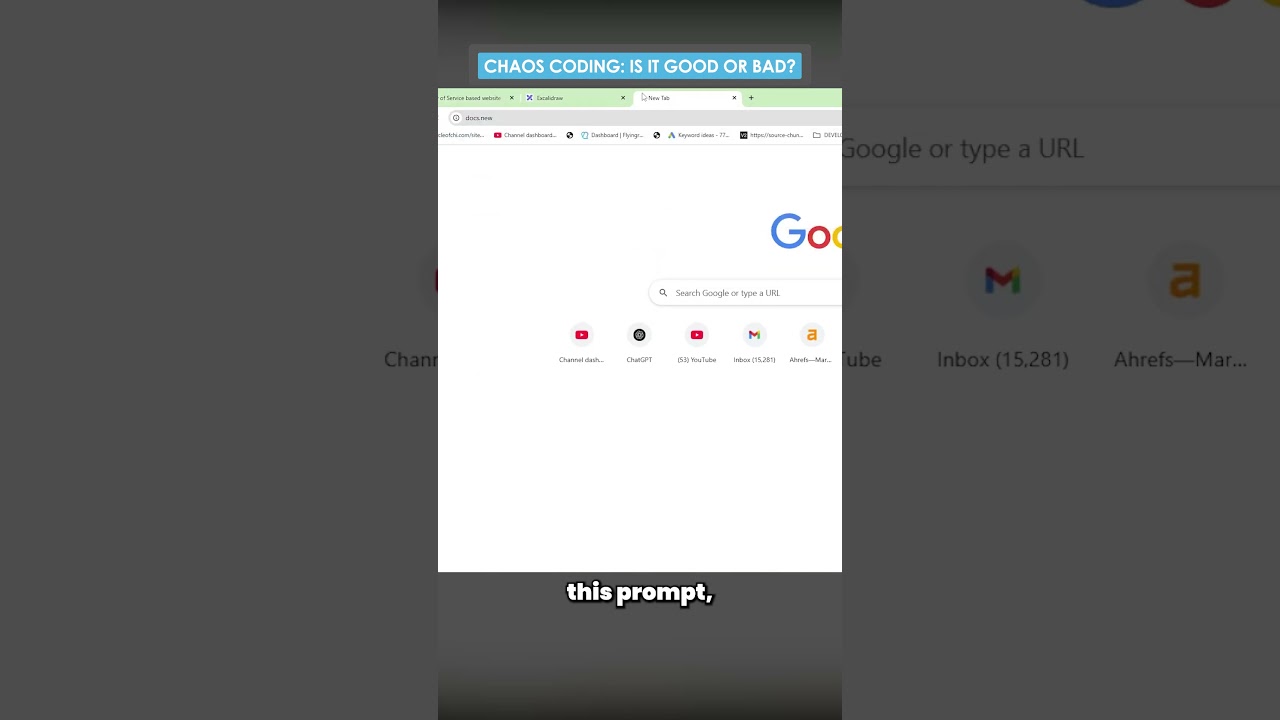 Chaos Coding: Is It Good or Bad? #prompt #ai #promptengineering