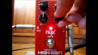 Video thumbnail for Nux HG-6 Distortion High Gain Sound Test by M3 Reviews